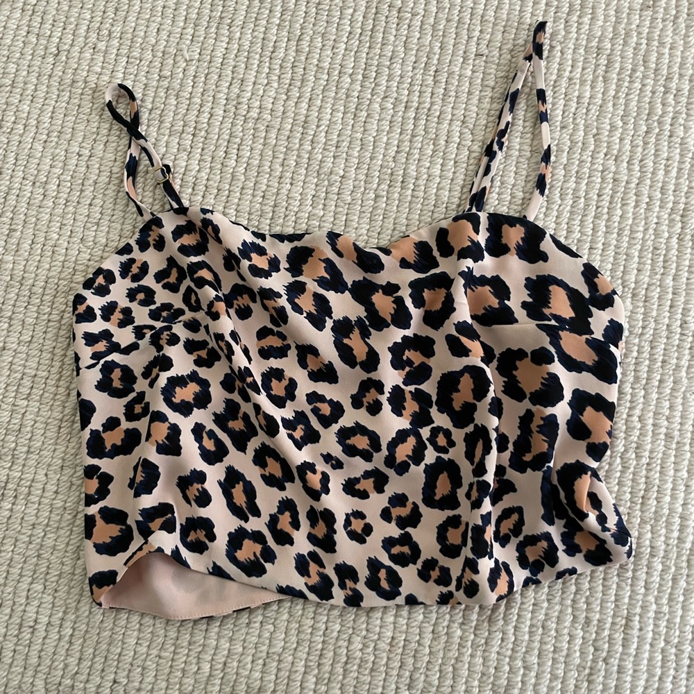 victoria secret vintage top cheetah print